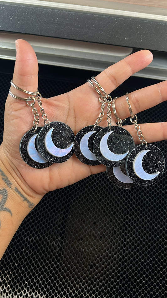 Crescent Moon Keychain