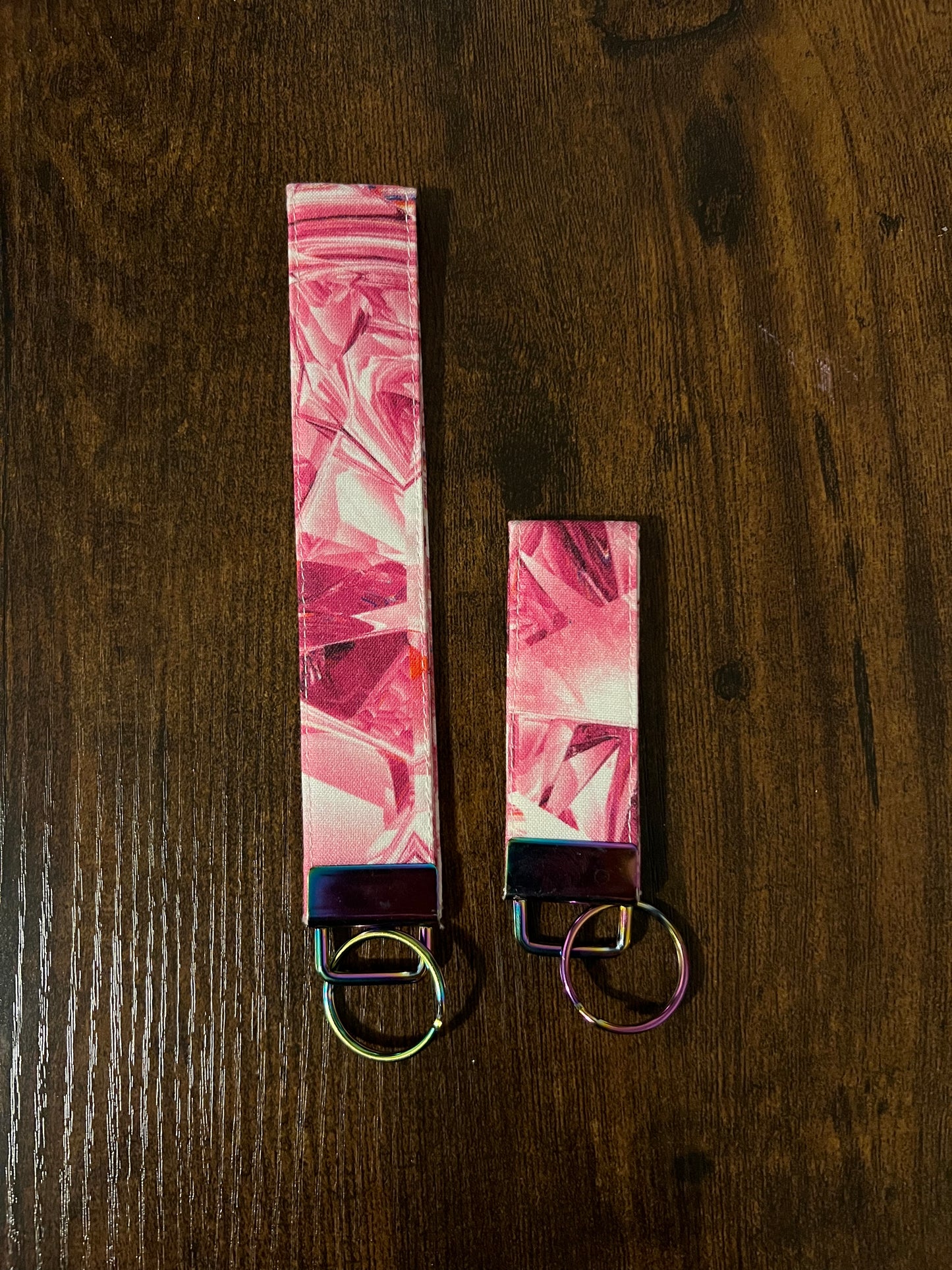 Pink Kaleidoscope Wristlet