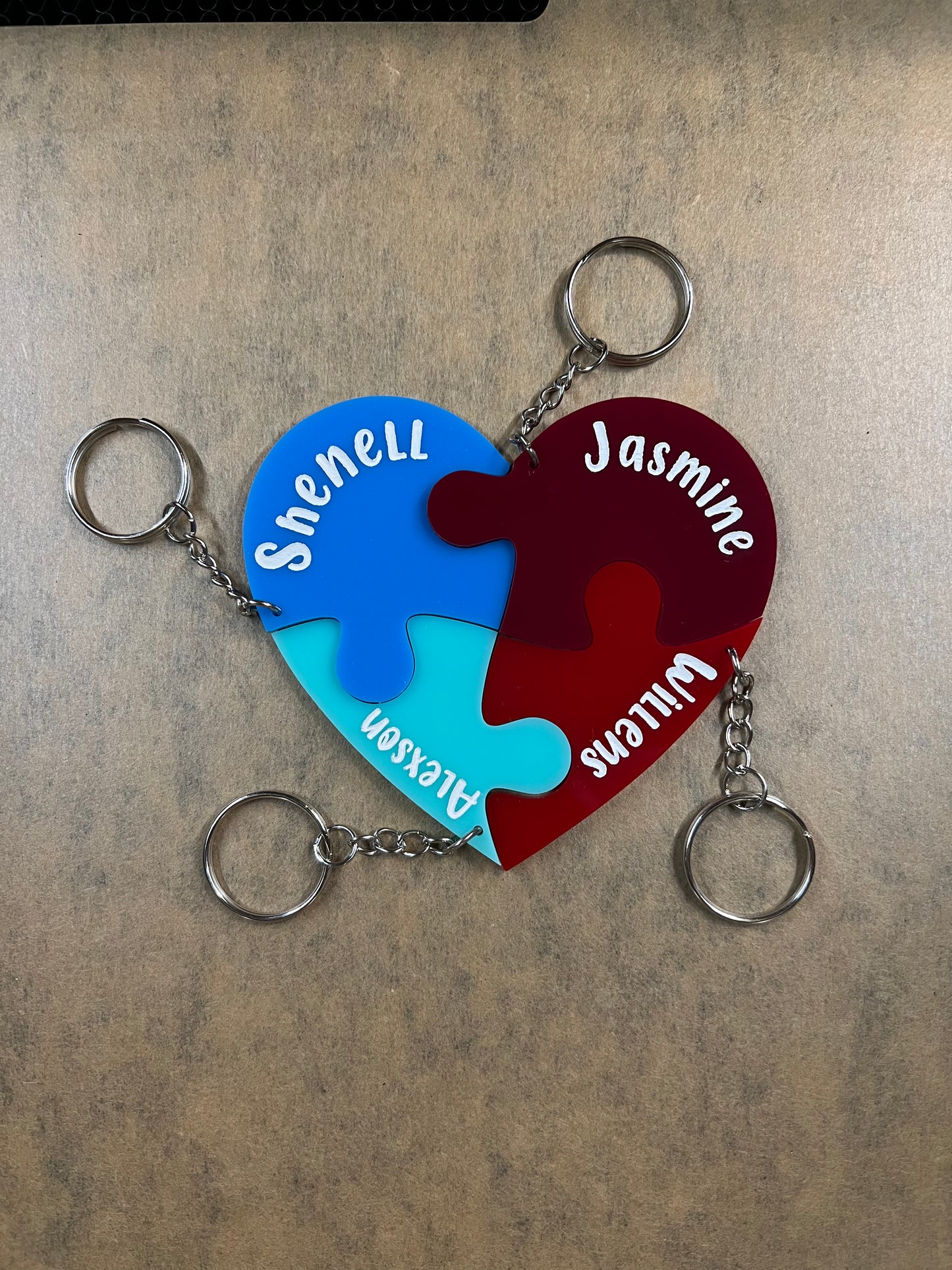 Friendship Puzzle Keychain