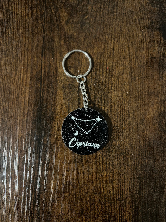 Zodiac Constellation Keychain